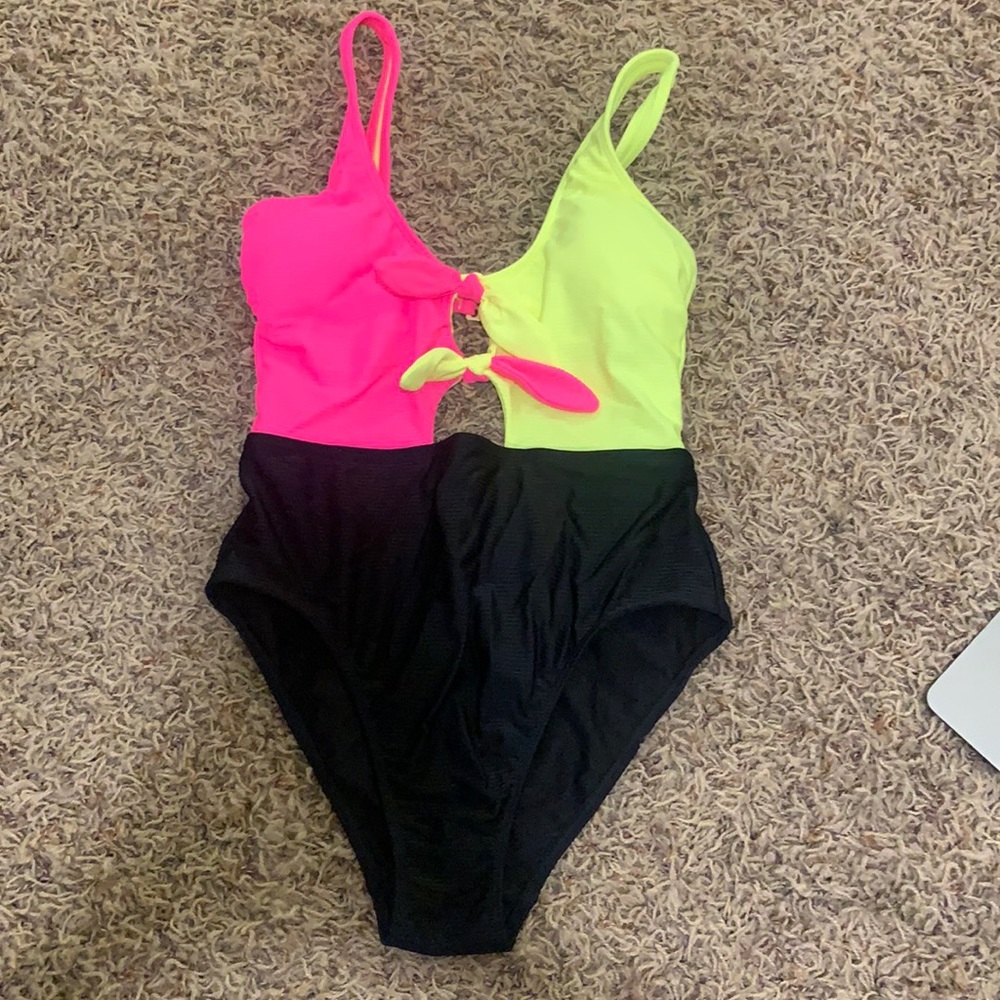 One Piece Key Hole Bathing Suit